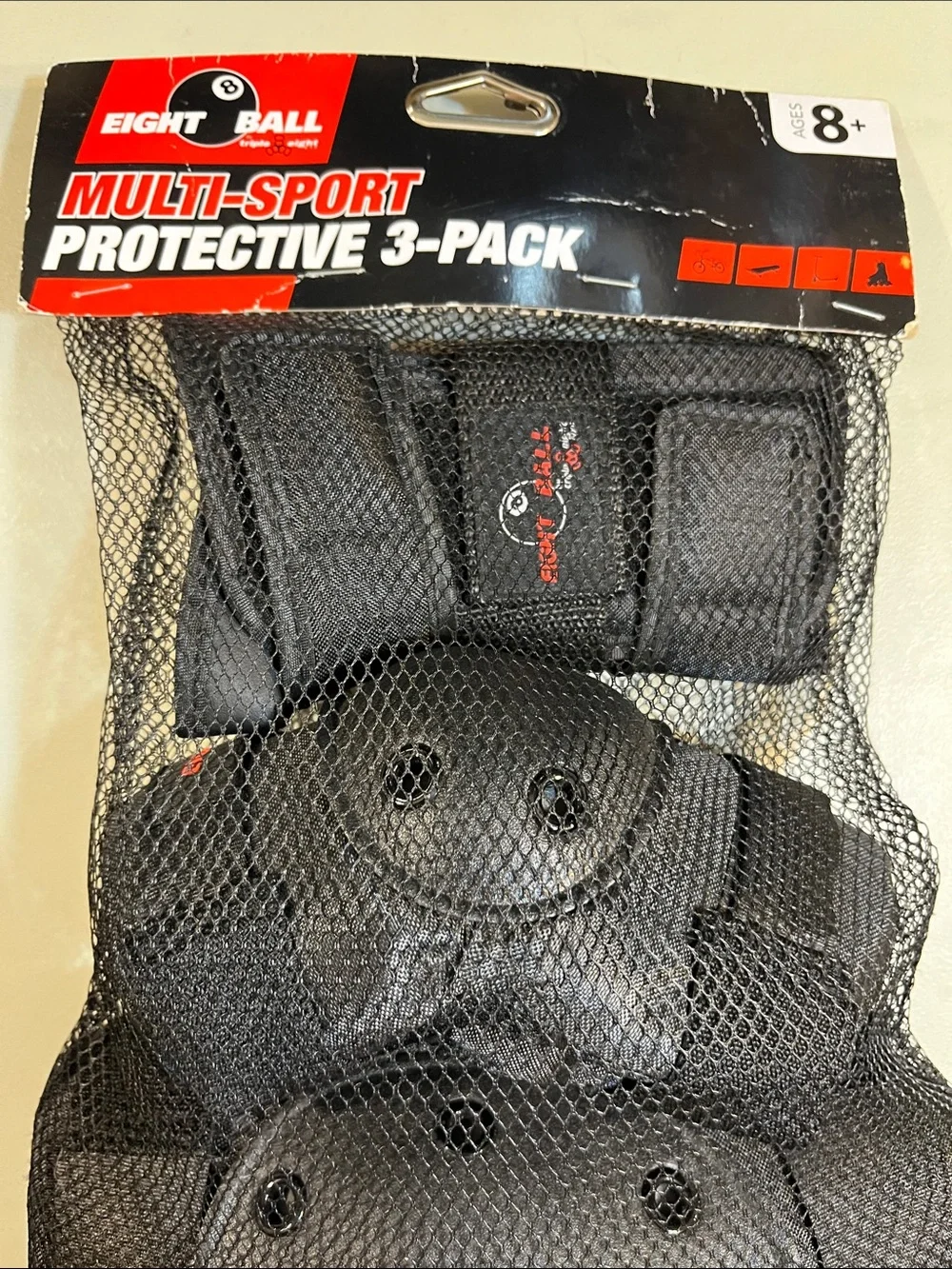Kids Multi-Sport Protective 3-Pack in Black